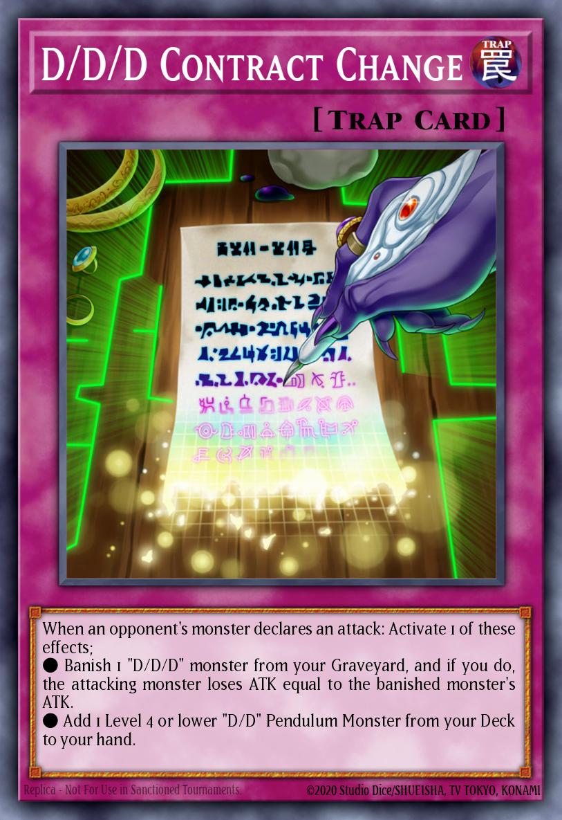 D/D/D Contract Change